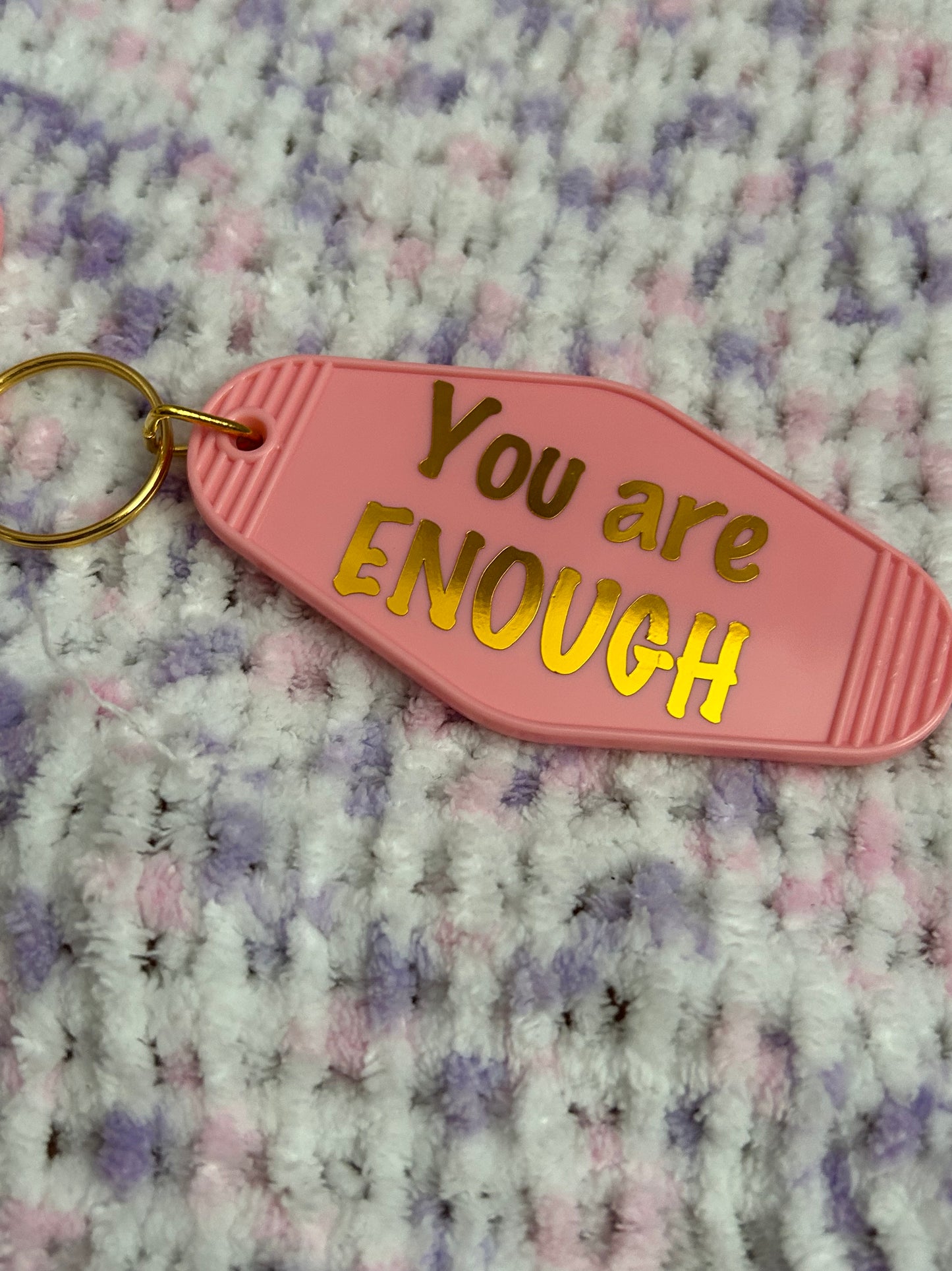 You are enough motel keyring