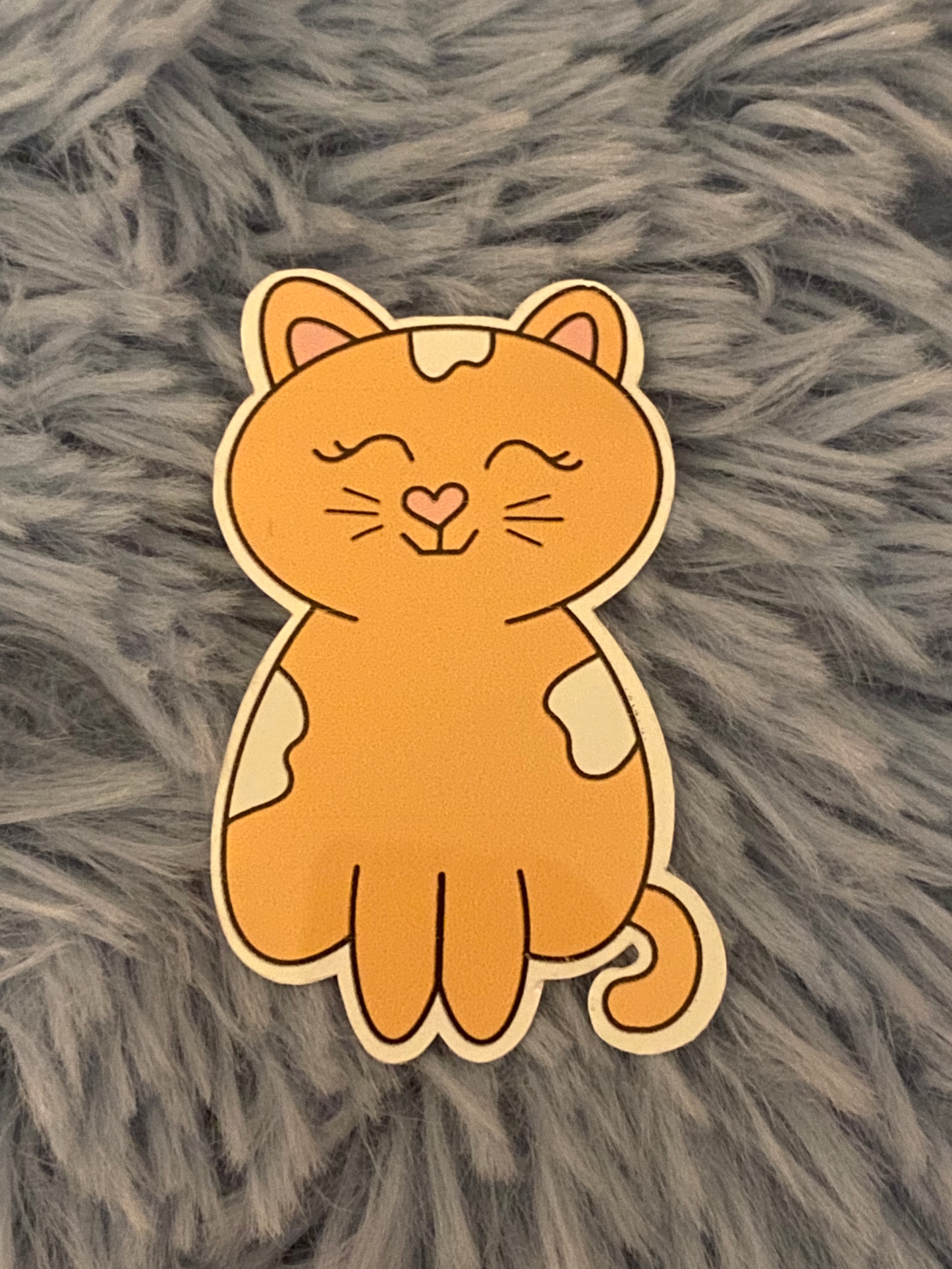 Tilly the tabby cat sticker