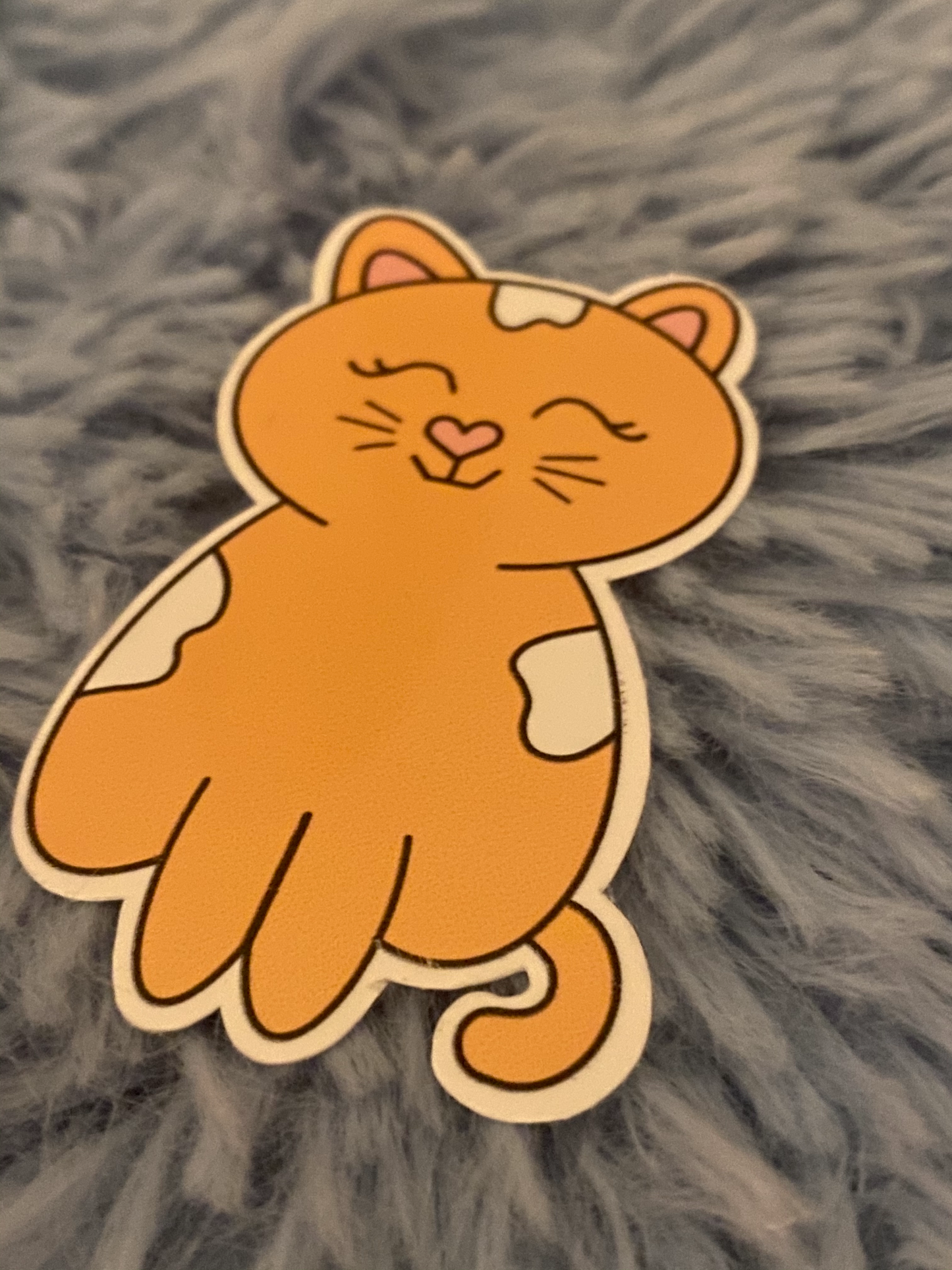 Tilly the tabby cat sticker