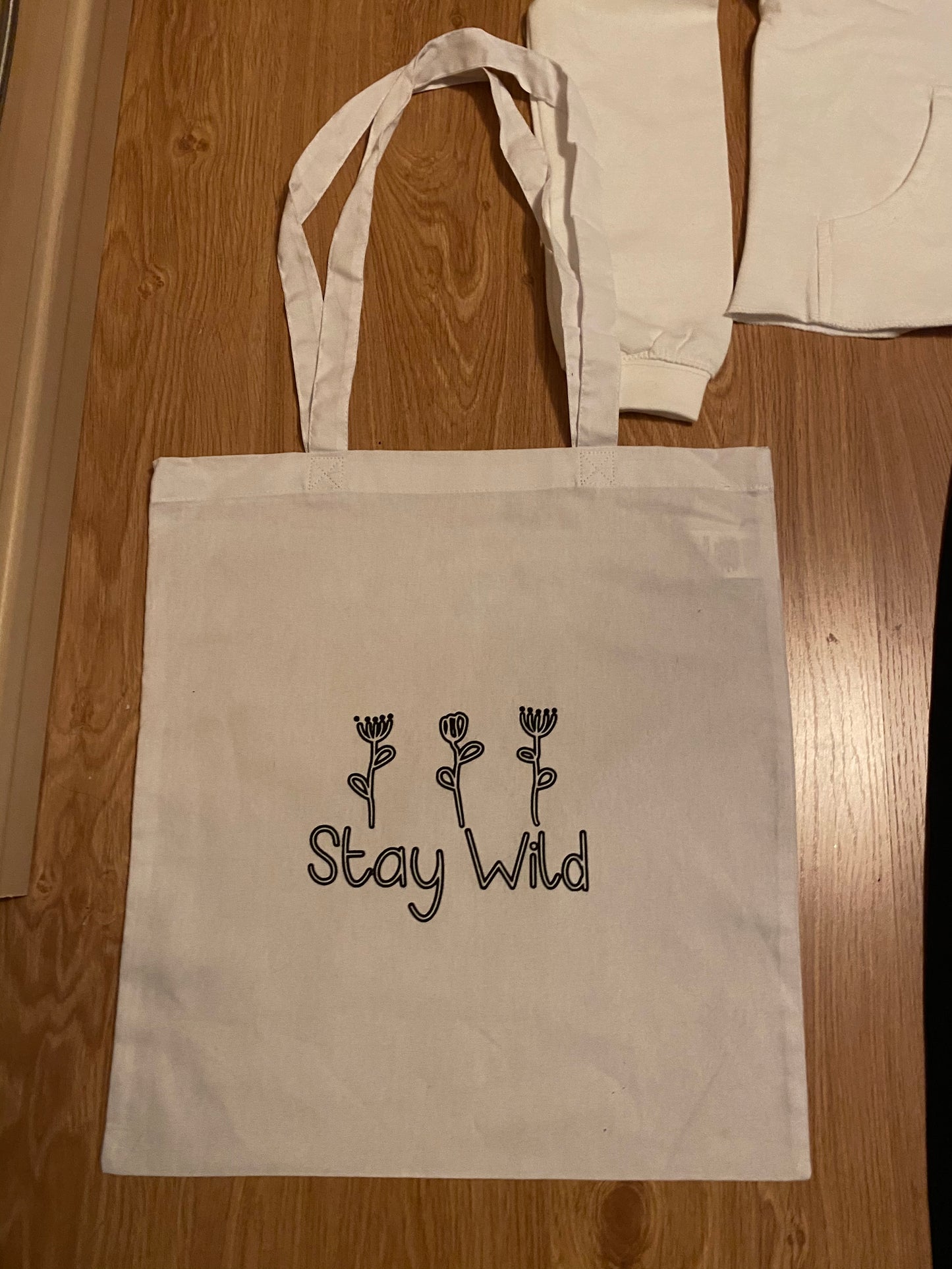 Stay wild tote bag