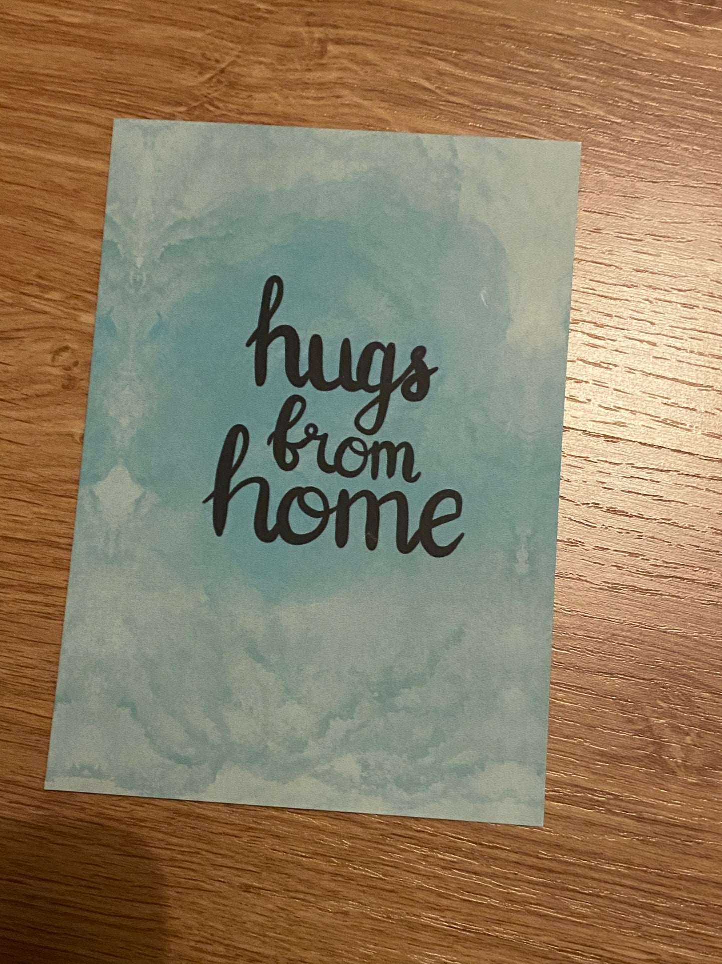 Hugs from home A6 print/postcard