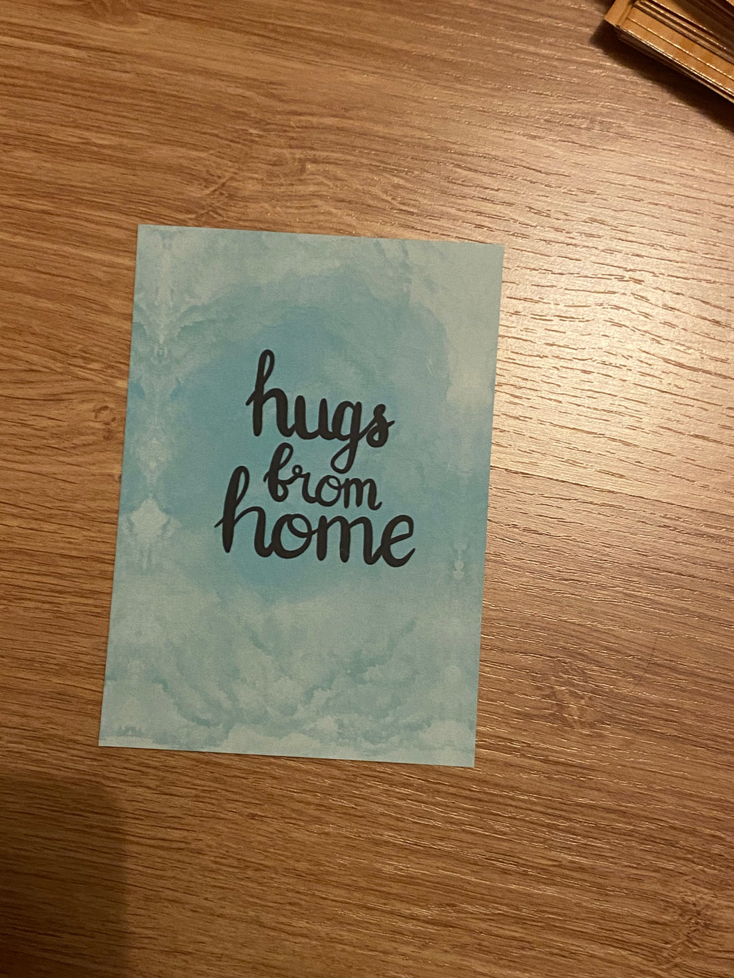 Hugs from home A6 print/postcard