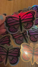 Load and play video in Gallery viewer, Butterfly holographic sticker
