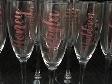 Load image into Gallery viewer, Champagne flute vinyl, vinyl for champagne flutes, wedding flute vinyl, bridal vinyl, Vinyl only
