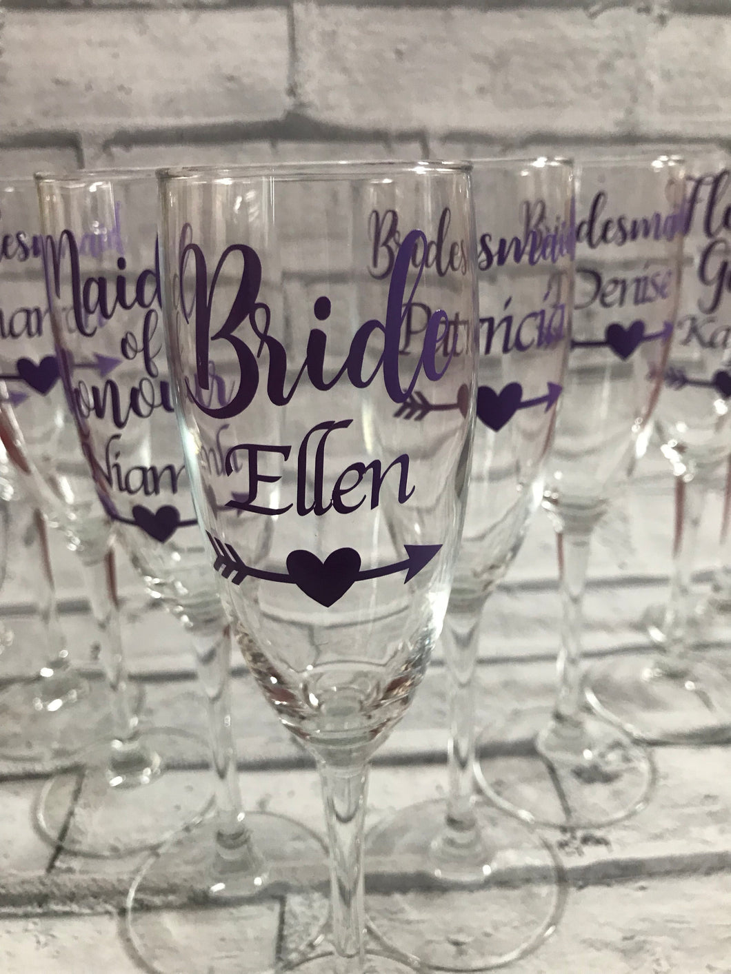 Bridal champagne flutes