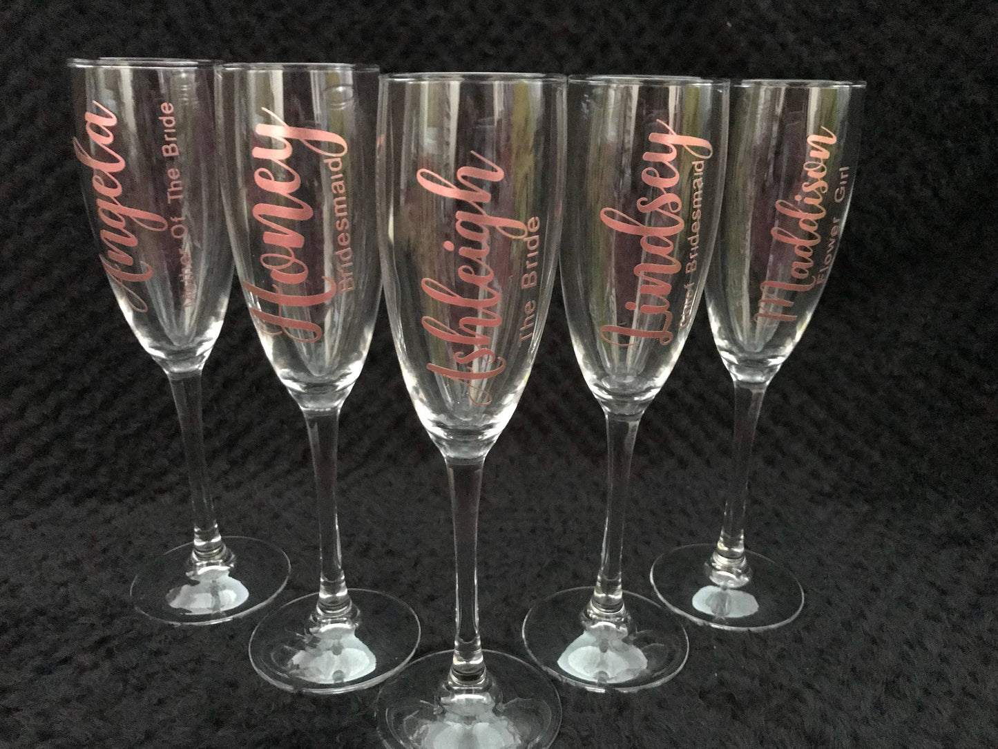 Bridal champagne flutes