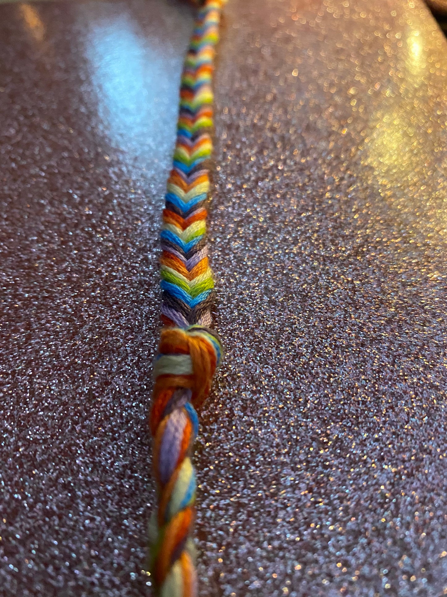 rainbow Fishtail friendship bracelets