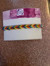 Load image into Gallery viewer, rainbow Fishtail friendship bracelets
