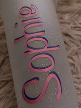 Load image into Gallery viewer, Personalised double colour glitter tumbler
