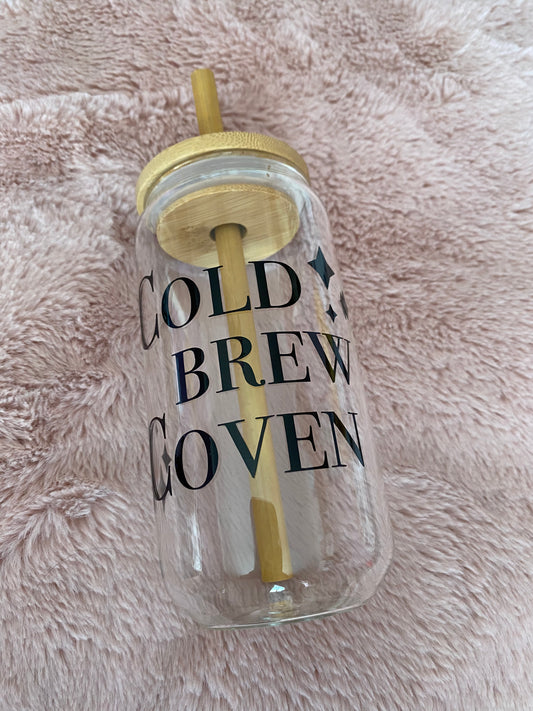 Cold Brew Coven glass can
