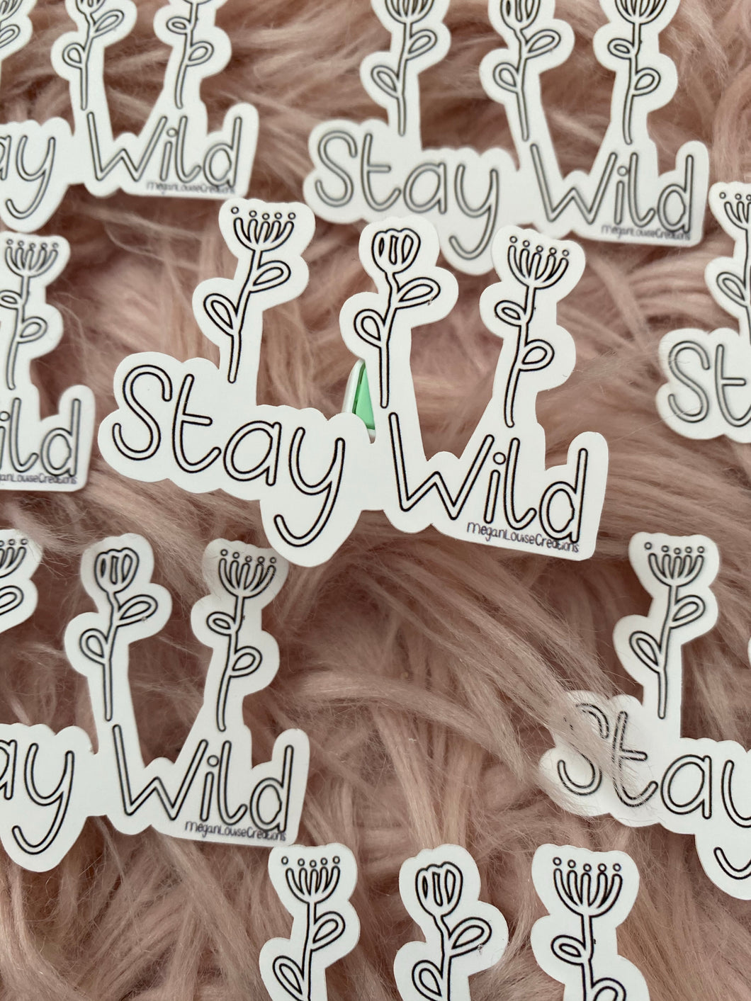 Stay wild sticker