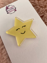 Load image into Gallery viewer, Acrylic star pin badge
