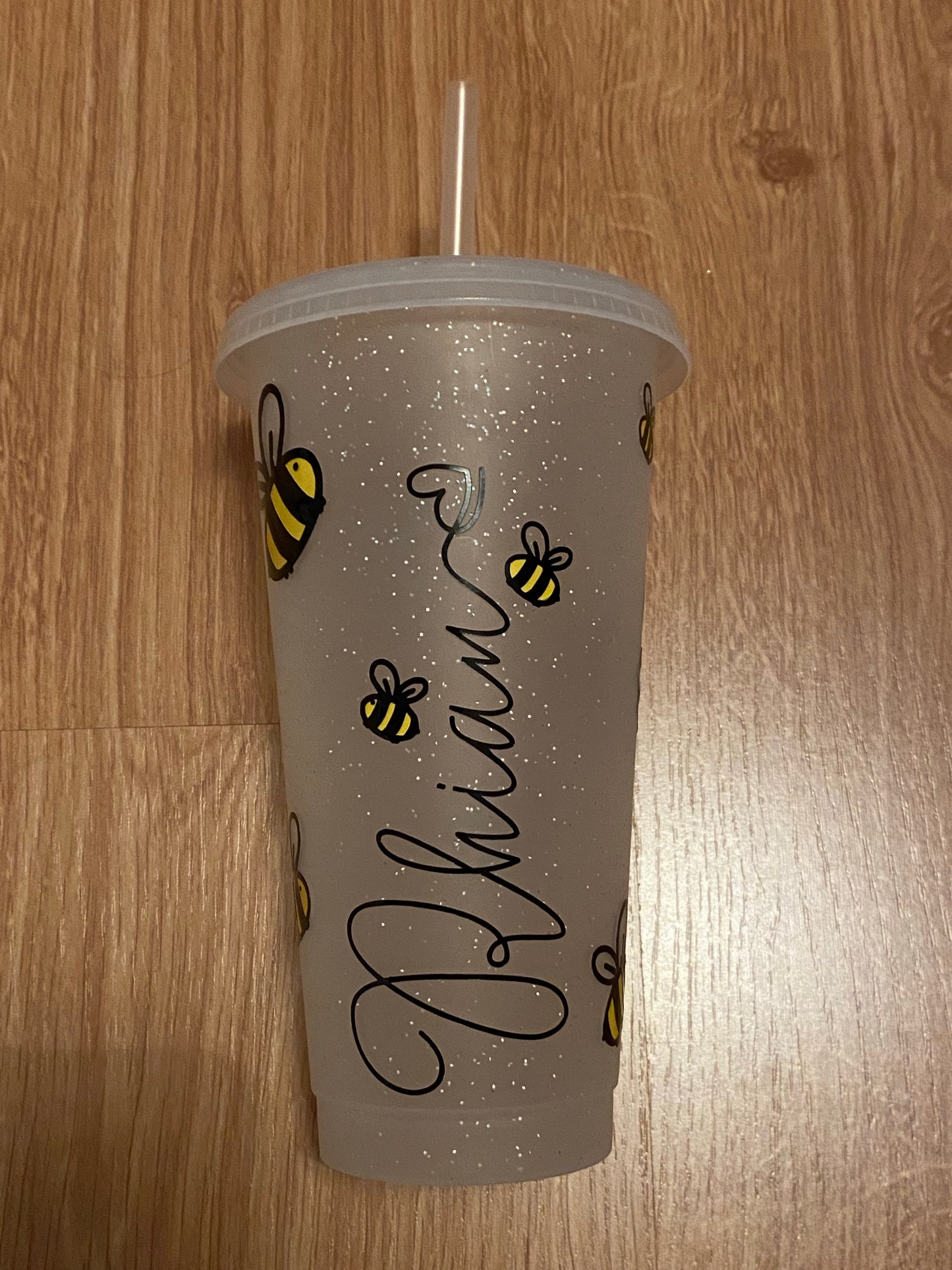Personalised bee cold cup