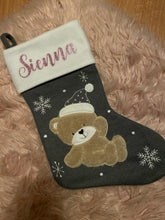 Load image into Gallery viewer, Personalised Christmas stocking
