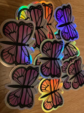 Load image into Gallery viewer, Butterfly holographic sticker
