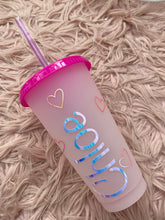 Load image into Gallery viewer, Colour changing personalised cold cup tumbler
