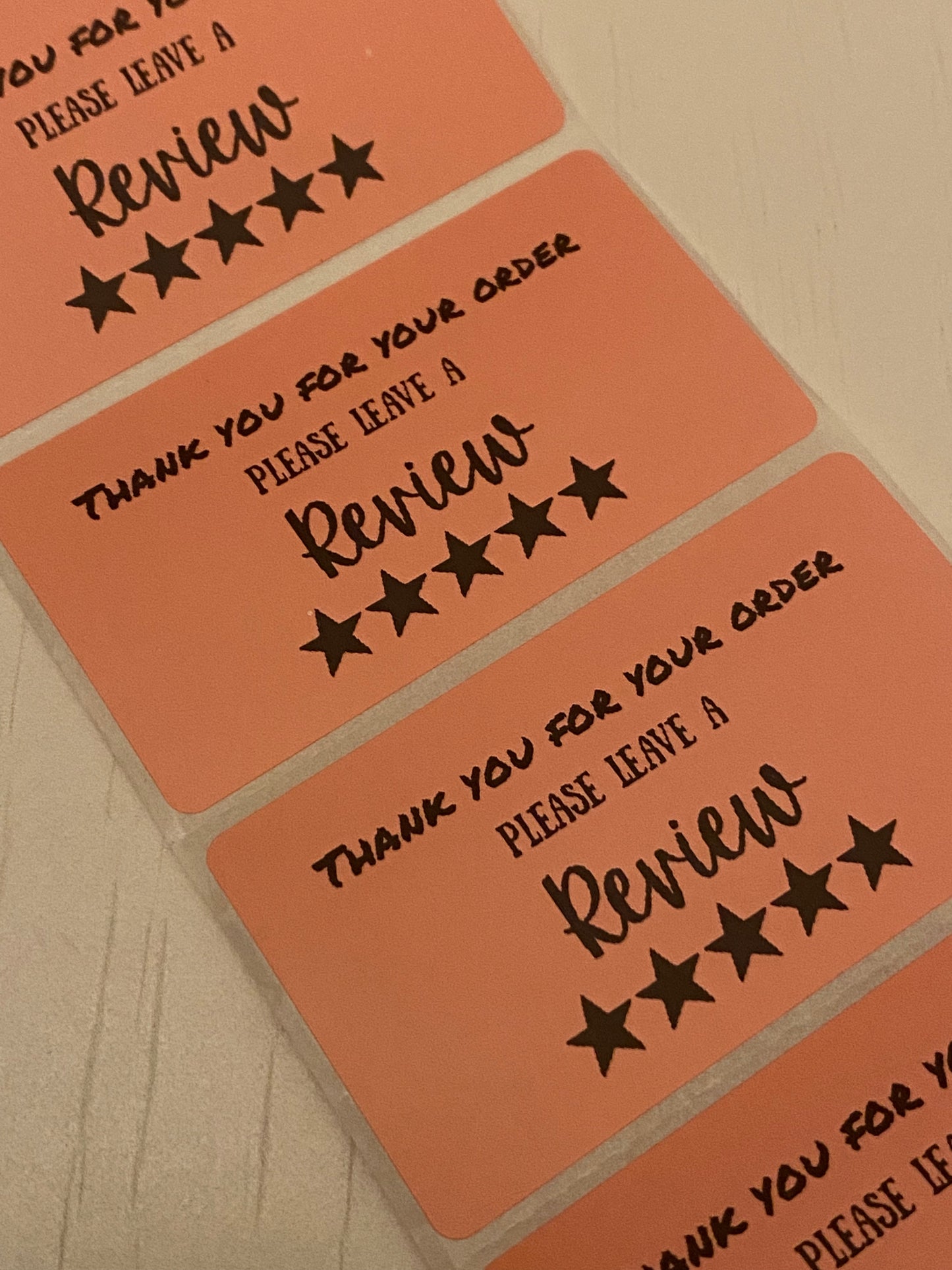 Please leave a review stickers