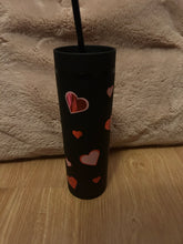 Load image into Gallery viewer, Love heart skinny tumblers
