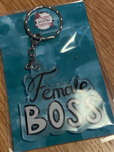 Load image into Gallery viewer, Female boss keyring

