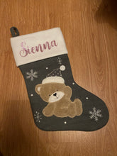 Load image into Gallery viewer, Personalised Christmas stocking
