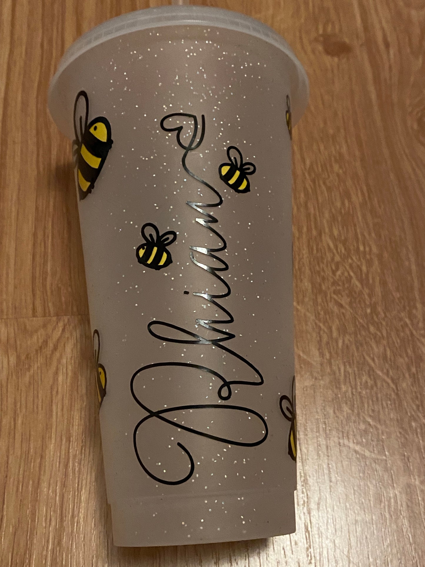 Personalised bee cold cup