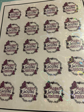 Load image into Gallery viewer, circular Logo stickers with holographic overlay
