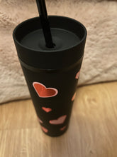 Load image into Gallery viewer, Love heart skinny tumblers
