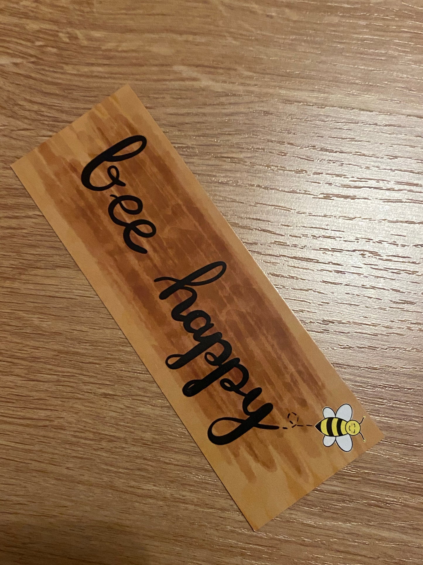 Bee happy bookmark