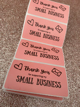 Load image into Gallery viewer, Small business pink stickers
