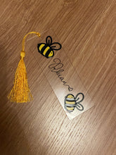 Load image into Gallery viewer, personalised bee bookmark
